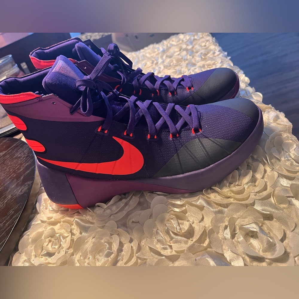 Nike Hyperdunk 2015 749561-565 Purple Crimson Basketball Shoes Men’s Sz 10